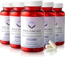 Relumins L Glutathione Suplemento Complejo - Reducido Glutathione 1000mg con ácido lipoico alfa &amp; rosa cápsulas HIPS para la piel nutrida " Smoother, 60 caps x 5 botellas