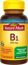 Nature Made Vitamina B1 100 mg, Suplemento dietético para el apoyo al metabolismo energético, 100 Tabletas, 100 Day Supply.