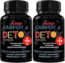 Research Labs 2 Pack Doctor Recommended Premium Liver Detox Cleanse & Support w/Milk Thistle, Beet Root, Dandelion. 23 Powerful Herbs for Powerful Detoxification
