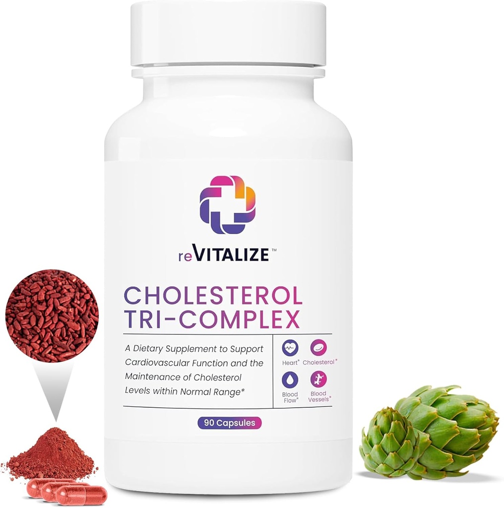 Cholesterol Apoyo Suplemento 90 Servimientos - Promueve Estilo de Vida Saludable Silencio Ayuda Mantener Niveles de Lipid Saludables - Levadura Roja Rice &amp; CoQ10 Silencio Ayudando Achieve Healthier &amp; Más Vibrant Life