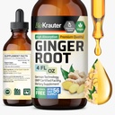 BIO KRAUTER Ginger Root Extract - Natural Ginger Suplementos para el bienestar general - Alcohol y azúcar gratis - Vegan Drops 4 Fl.Oz.