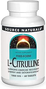 Source Naturals L-Citrulline - Supports Exercise Recovery, Energy and Detoxification*, 1,000 mg - 60 Tablets