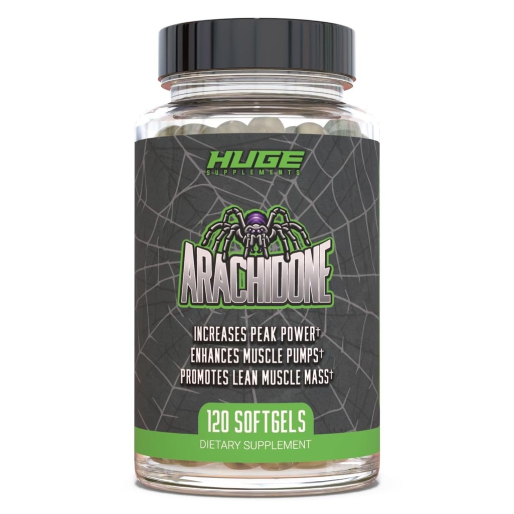 Suplementos enormes Arachidone, suplemento de ácido araquidonico, promueve la masa magra &amp; mayor fuerza, dosis más alta con 1000mg por ser, 120 Softgels
