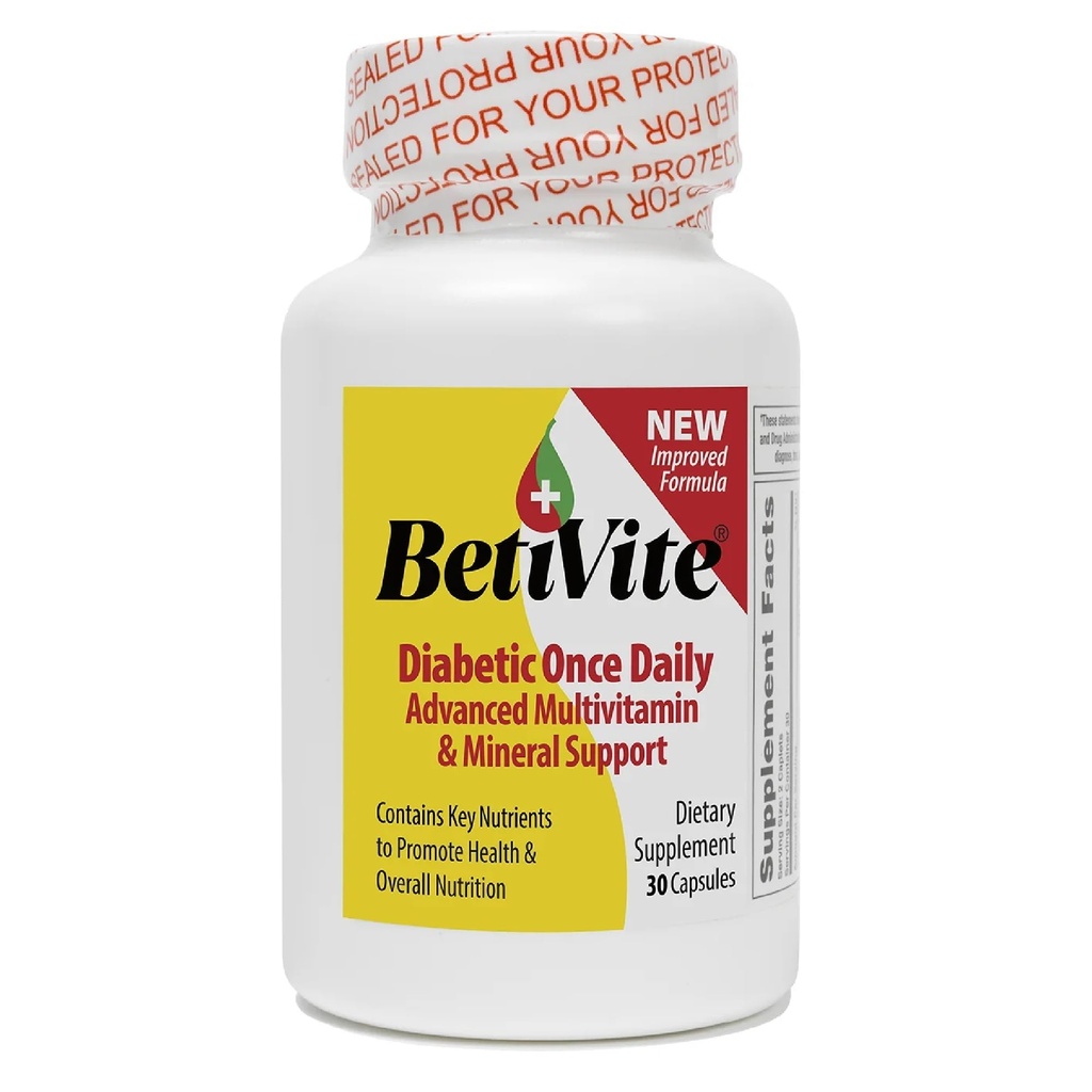 BetiVite Multi Vitaminas Soporte Función sana del nervio " Salud del ojo, Contiene ALA, Lycopene y Lutein para promover la salud general, 30 Day Supply