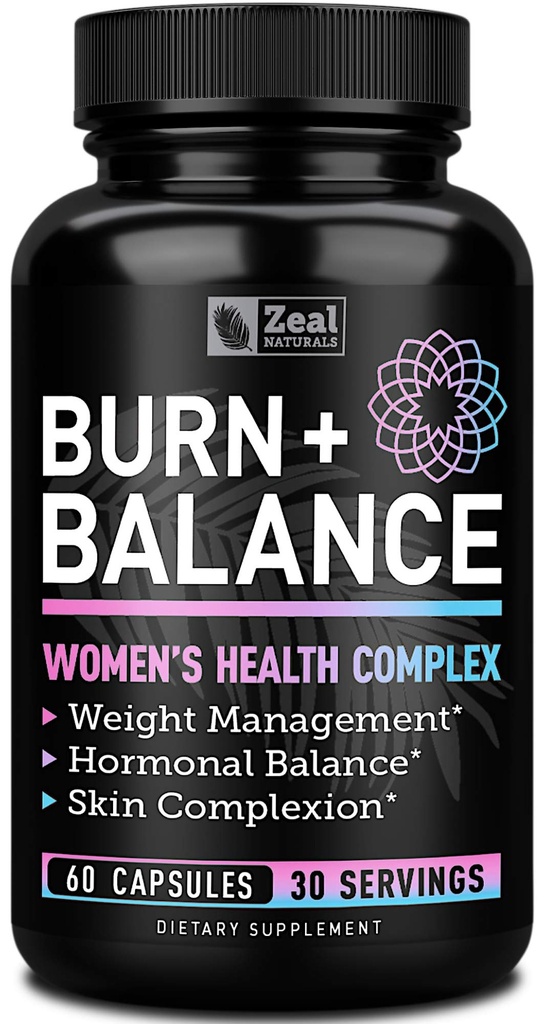 Zeal Naturals Weight Loss Support for Women + Daily Balance Vitamins (Iron, Vitamina D, Setria®, Folate) Premium Diet Support Pills for Women+ Multivitamin and Hormone Support