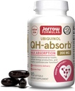 Jarrow Formulas CoQ10 200mg Softgels - 90 Day Supply, Ubiquinol Co Q 10 Suplemento para la salud cardiovascular, 90 Softgels