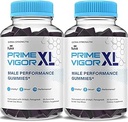 (2 Pack) Prime Vigor XL Gummies PrimeVigor XL Me Gummy Supplement, Prime Vigor Maximum Strength Advanced Shilajit Irish Sea Moss Fenugreek Gummies for Men Energy & Vitality Support (2 Month Supply)