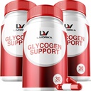 3 Pack - Glycogen Support, Glycogen Control Advanced Formula, Glycogen Capsules, Glycogen Fix with Powerful Ingredients, 30 Capsules Por Bottle durante 90 Días