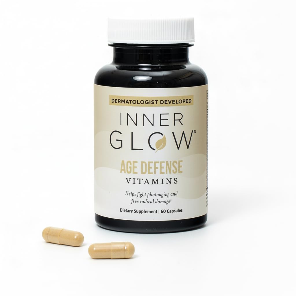 Vitaminas de Defensa de la Edad - Dermatólogo y Cirujano Plástico Desarrollado para combatir el fotoaging y Melasma, Polypodium Leucotomos Fórmula Antioxidante – Vegan, Gluten-Free – 60 cápsulas