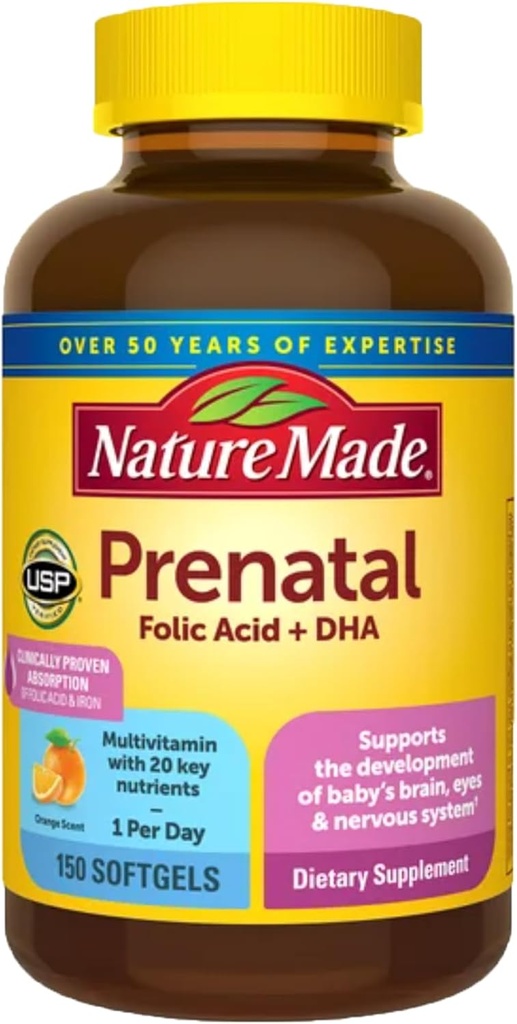 Nature Made Prenatal + DHA 200 mg Softgels (.150 Count)