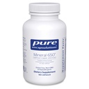 Pure Encapsulations Mineral 650 Without Copper & Iron ← Combinación hipoalergénica de Chelated LiquidMinerals  180 Capsules