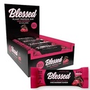 Bares de proteína vegana bendecidos - Bares de proteína con base vegetal de baja calorie de alta calorie de recambio de carne de proteína - Dairy Free, Nutritious Vegan Snacks - 12 Pack Chocolate Raspberry