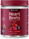 Complementos Beets de corazón Funda de remolacha orgánica Mandíbulas suaves, Suplemento de apoyo cardiovascular para hombres &amp; mujeres, CoQ10 &amp; Espinaca roja, Salud del corazón " circulación Soporte, Azúcar libre, Berry mixto, 60 Chews