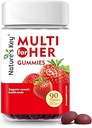 Mangas multivitamínicas con sabor a fresa de la naturaleza, 90 condes, soporte inmunitario, 18 vitaminas esenciales, niacina, ácido pantoténico, biotina, calcio y ácido fólico