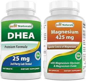 Mejores Naturales DHEA 100 mg &amp; Magnesium Glycinate 425 mg