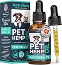 Charlie &amp; Buddy Hemp Оil for Dogs Cats - Ayuda a mascotas con Аnxiеty, Pаin, Strеs, Slеp, Аrthritis, Sеizures Rеlief - Нiр Jоint Hеalth - Cаlming Trеats