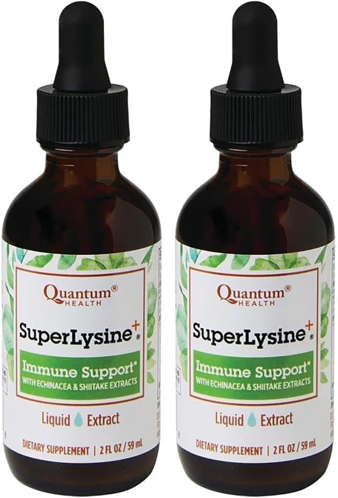 Quantum Super Lysine+ Liquid Extract 2 fl oz (59 ml) Liquid (Pack of 2)