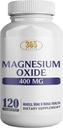 Magnesium 400mg [High Potency] Suplemento – Oxido de magnesio para soporte inmunitario, recuperación muscular, calambres y relajación 120 Tablets-USA Made