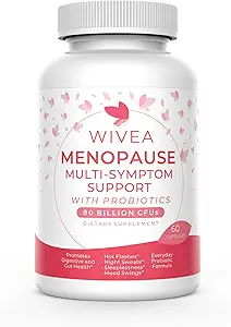 Menopause Multi-Symptom Support with Probiotics for Women ⋅ Helps Alleviate Hot Flashes, Night Sweats, Sleeplessness, Mood Swings, Bloating  durable with Black Cohosh, Dong Quai, Chaste Berry ← 60 Ct