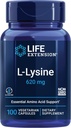 Life Extension NAC 600mg Antioxidant Immune Support &amp; L-Lysine 620mg for Healthy Stress Response 100 Capsules Bundle