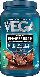 Vega Orgánica All-in-One Vegan Protein Powder, Chocolate - Superfood Ingredients, Vitaminas para Apoyo Inmunitario, Keto Friendly, Pea Protein for Women &amp; Men, 25 Oz (Packaging May Vary)