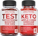 Atlantis Nutrición Testosterona Booster 60 Gummies + Keto Apple Sider Vinegar 60 Gummies
