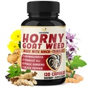 BMVINVOL Horny Goat Weed for Men and Women with Maca, Tribulus, Ginseng, Ashwagandha, Tongkat Ali - 120 Capsules for 4 Month Supply