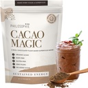 Filosofía Orgánica Cacao Magic Superfood Blend – Polvo Proteína de base vegetal con Cacao crudo, Reishi Mushroom &amp; Maca Root – Suplemento de Chocolate Vegano sin mancha, 32 Servimientos