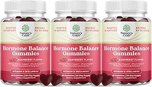 Equilibrio hormonal para mujeres Gummies de todas las edades - PMS Apoyo Suplemento para Mujeres para Regular Ciclo Menstrual &amp; Balance Hormonal Menopause & Mood Swings with Vitamin B6 &amp; Dong Quai - 60 Chews - 3 pack