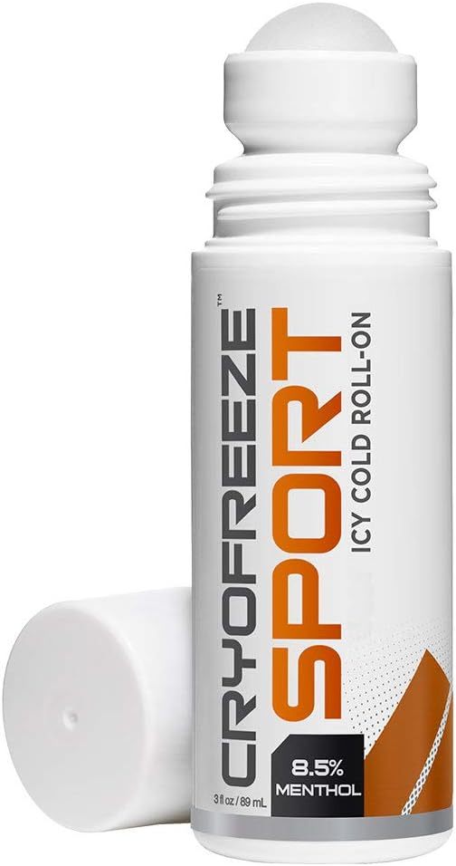 OMAX CryoFreeze Menthol Roll On, Arthritis, Back, Muscle & Joint Made in USA (3 fl oz)