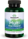Swanson Multi y Mineral Daily Men's Women's Multivitamin Multimineral Health Supplement 250 Capsules (Caps)