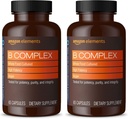 Elementos B Complejo, Alta Potencia, 83% Comida entera cultivada, apoya el metabolismo de la energía inmune y normal, vegano, 65 cápsulas, 2 mes de suministro (Packaging May Vary) (Pack of 2)