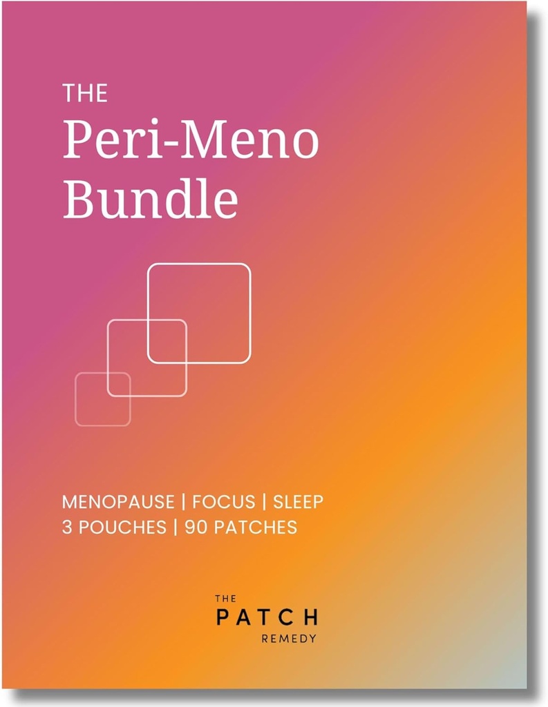 The Patch Remedy Peri-Menopause Patches Kit - (90 Patches) Incluye Menopause Patch, Sleep & Focus Patch, Easy-to-Use Topical Patches for Women