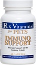 Rx Vitamins for Pets Immuno Support for Dogs & Cats - Immune System Support - Help Brain Function Bones Muscles Stress & Aging - 60 Capsules