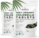 Clorella orgánica Tablets 400 Conde ← High Potency Superfood Silencio Chlorophyll Pills del 100% Pura Alga Verde ← Murallón roto para la absorción máxima ← Vegan, Kosher, Non-GMO  durable 4 Tabs per Day (2-Pack)