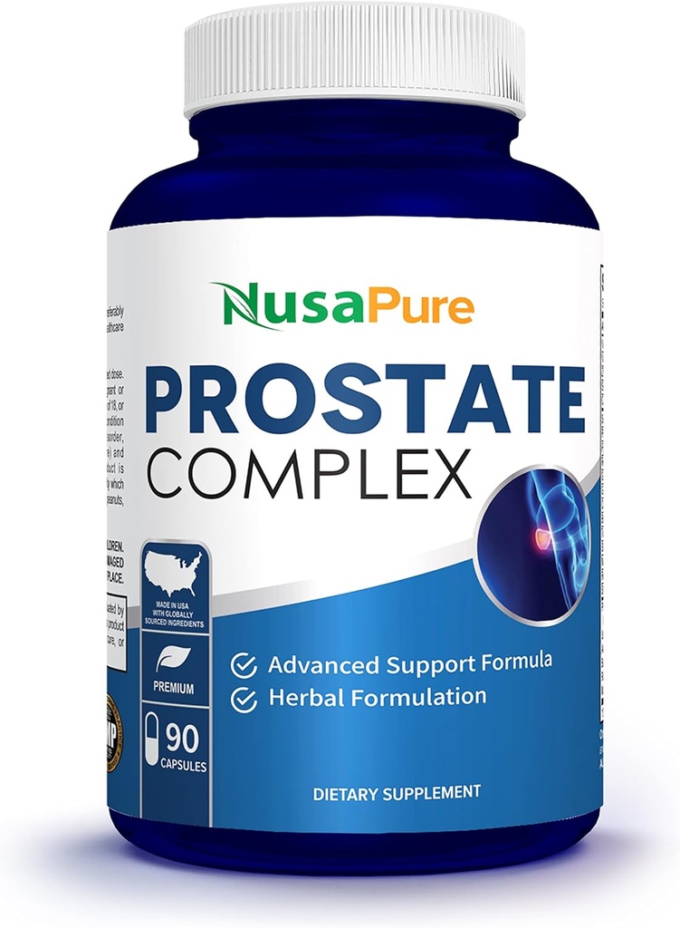 NusaPure Saw Prostate Palmetto Complex (Plant Sterol Complex, Nettle Root, Pygeum Bark, Graviola) - 90 cápsulas