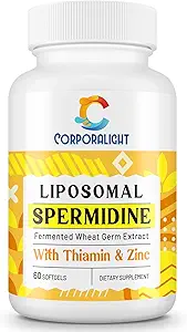30mg Spermidine Supplement for Men & Women, High Absorption, More Potent Than Spermidine 3HCL - for Cellular Renewal, Longevity & Cognitive, Fermented Wheat Germ Extract, Pure & Natural, 180 Softgels