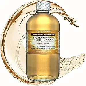 True Colloidal Copper - 500 mL en una botella de plástico libre BPA