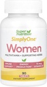SuperNutrition JustOne Multi-Vitamin for Women, High-Potency, One/Day Tablets, 90 Count