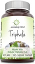 Increíble India Natural Triphala Suplemento Silencio 500 Mg per Serving Silencio 120 Veggie Capsules ← No Gluten-Free TEN Made in USA