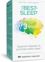 Factores naturales 3 Cerebros, El mejor dormido, apoya la relajación " sueño reparador, vegano, 90 cápsulas