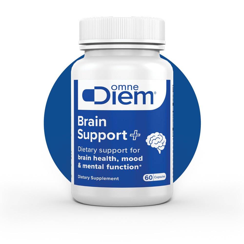Omne Diem Brain Support con Cerenx y MecobalActive, 60 cápsulas – Suplemento dietético para la salud cerebral, Mood &amp; Mental Function