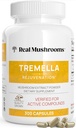 Reales Setas Tremella Capsules de Setas – Orgánica Tremella Extracto del Cuerpo de Fruto – Vegan, No-GMO, No Fillers – para la rutina de bienestar diario – 300 Conde Mushroom Blend Suplementos