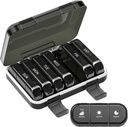 Organizador semanal de píldoras 3 veces al día, 7 días Caja de píldoras portátiles para píldoras, vitaminas, aceite de pescado, medicamentos, suplementos (3x7 Negro)
