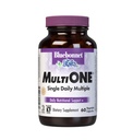 Bluebonnet Nutrition Mult One (con Iron), Daily Nutritional Support*, Vegetarian Friendly, Kosher Certified, Gluten-Free, Dairy-Free, 60 cápsulas vegetales, 60 prestaciones