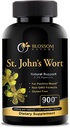 St Johns Wort 900mg-Mood Support Supplement*-Calm Supplements*-120 Vegetable St Johns Wort Capsules(2 Month Supply),450mg de Vegan, No GMO St. John's Wort (Hypericum Perforatum),0.3%Hypericin per Cap