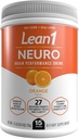 Lean1 Neuro, Energía mental Powder Bebida, sabor a naranja, 15 tubo de servicio por Nutrition53