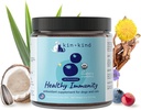 kin+kind Dog Supplement Powder - Suplemento para perros &amp; gatos para la inmunidad saludable - Soporte de la vejiga - Fórmula natural con arándano orgánico, arándano y coco - Hecho en EE.UU. - 4 oz (Medio)