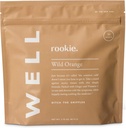Rookie Wellness Well – Vegan Immune Support Packets con 1000 mg de vitamina C, 14 mg de vitamina E y jengibre en un sabor natural del citrus - Azúcar y Filler Gratis (30 Servimientos, Orange silvestre)