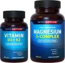 Complejo de magnesio 5 en-1 y vitamina D3 K2